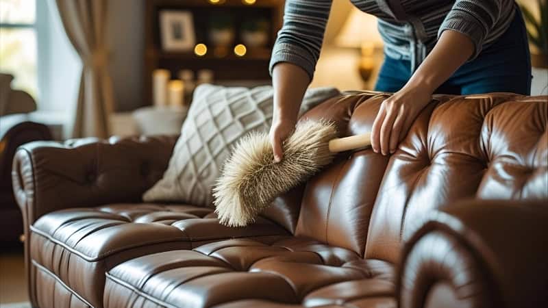 How to clean leather sofa professionally