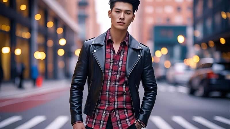 How to style a leather jacket men