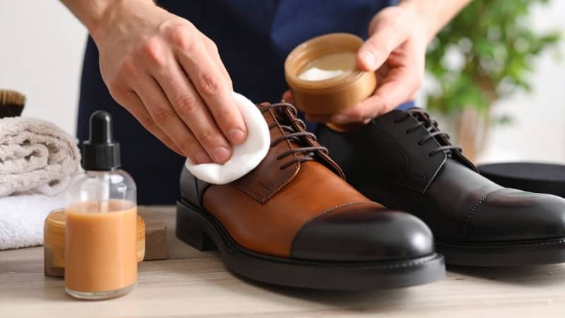 conditioning leather boots to waterproof