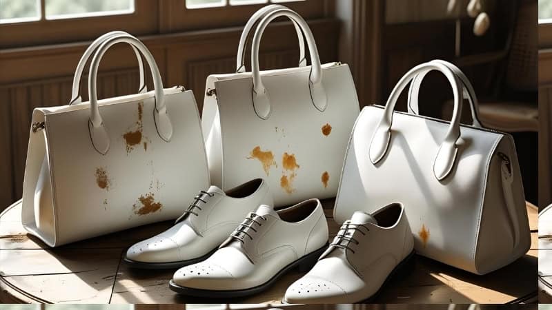 how to clean white leather that has yellowed
