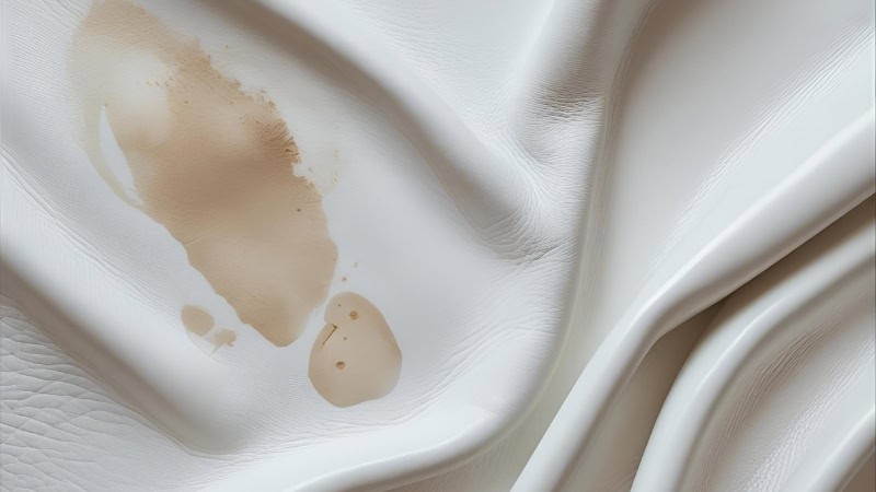 how to remmove stain from white leather