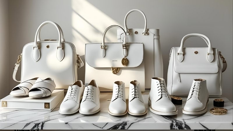 how to remove stains from white leather shoes and bags