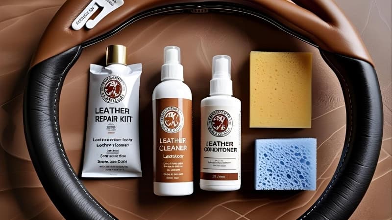 steering wheel leather repair supplies