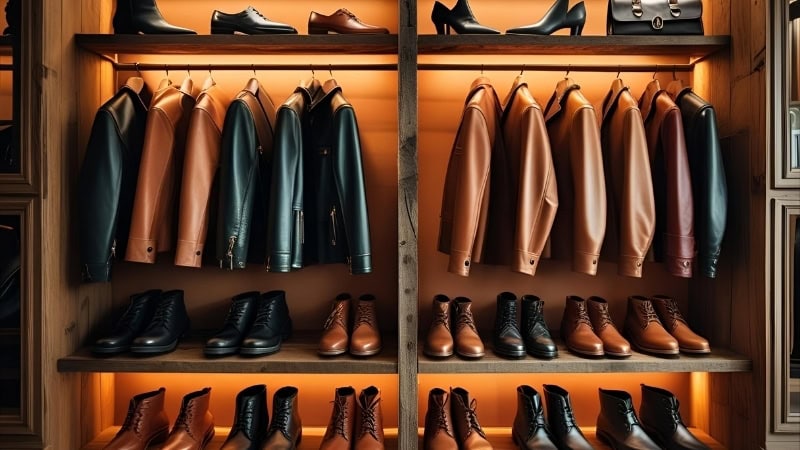 storing leather items properly to avoid wrinkles