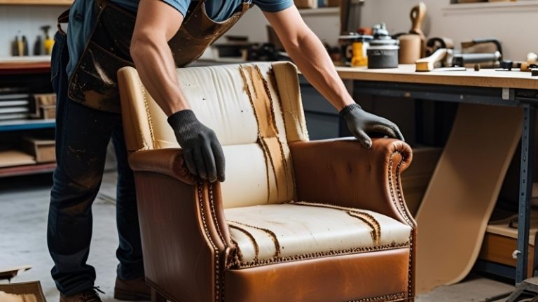 How to Upholster a Leather Chair Step-by-Step - Review & Guide ...