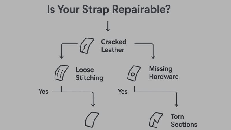 is your leather bag strap repairable?