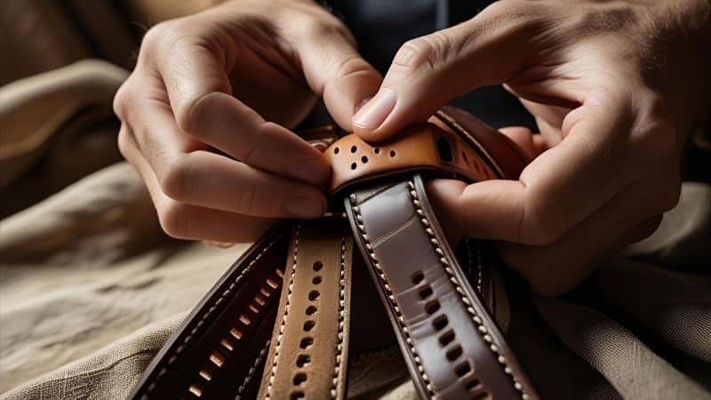 removing leather watch strap
