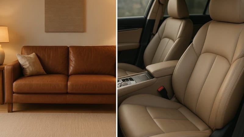 split leather sofa car seats