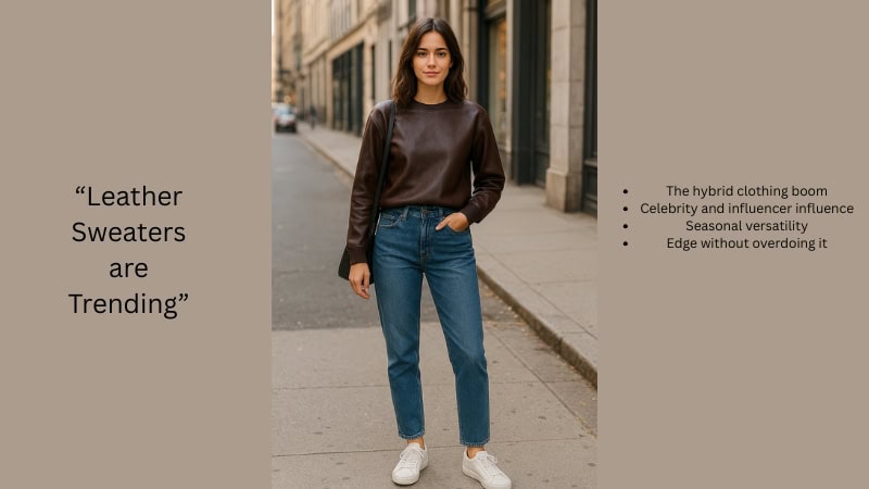 Leather Sweaters are Trending