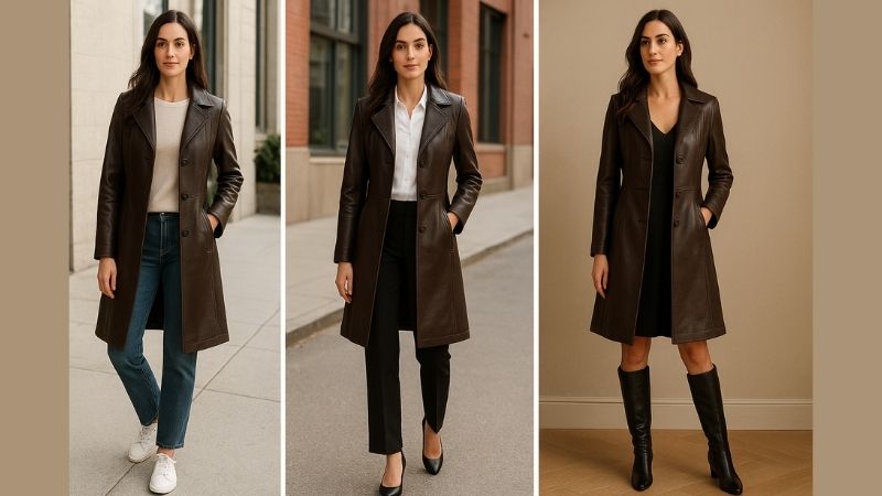 Styling a Designer Leather Coat