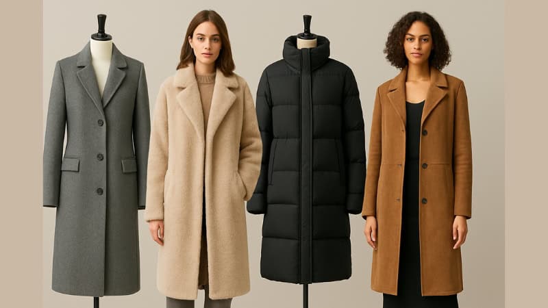 colors for ladies long leather coat