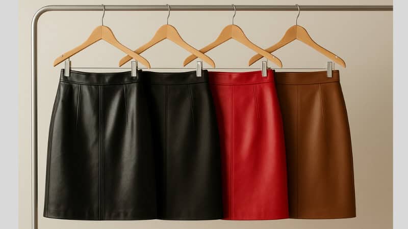 types of leather skirts