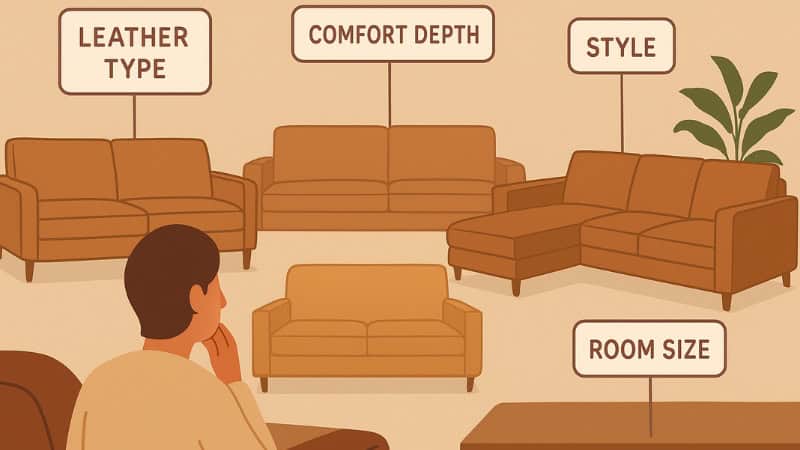 choosing the best top grain leaather sofa