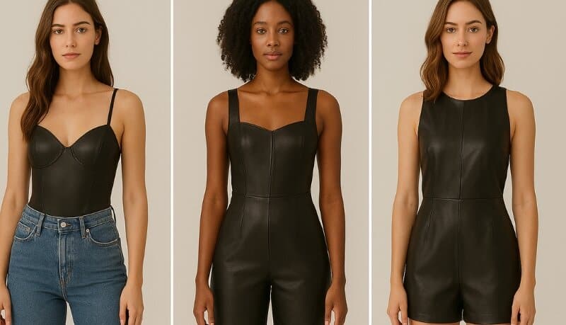 leather bodysuit types