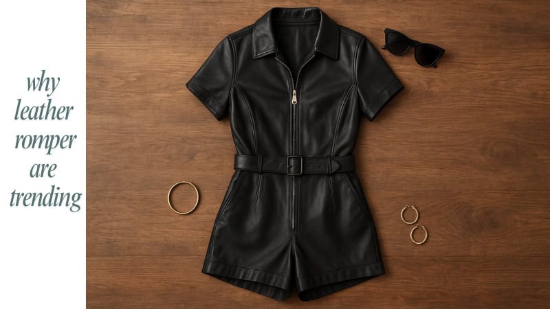 why leather rompers are trending