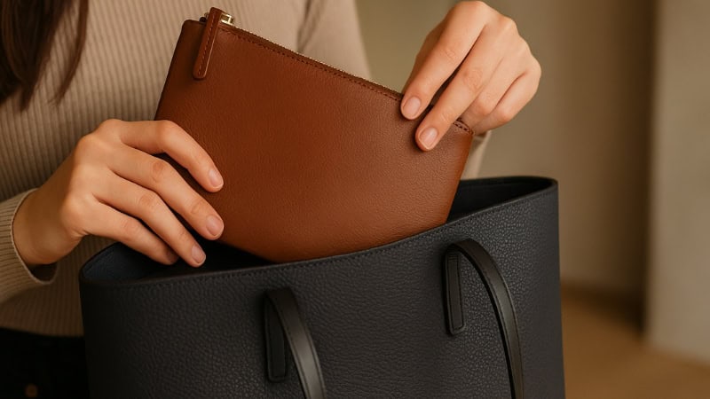 zipper leather pouch benefits