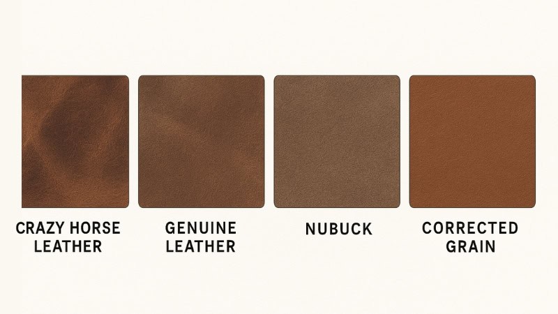 crazy horse leather vs other leather types