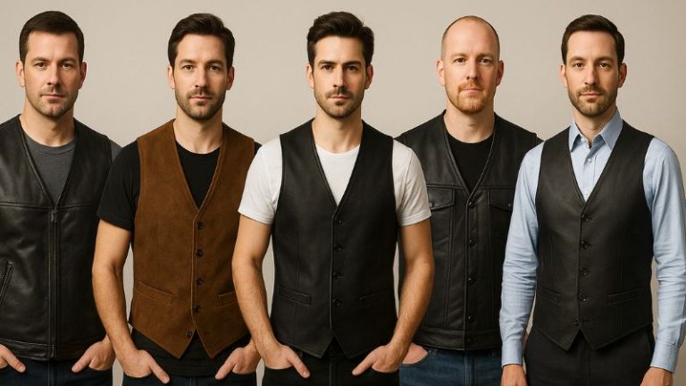 Men’s Leather Vest Guide - Types, Styling Tips & How to Choose the ...