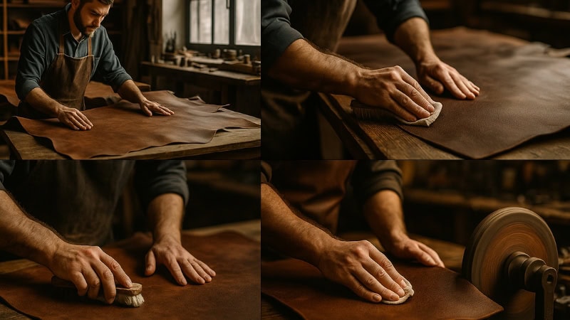 making crazy horse leather