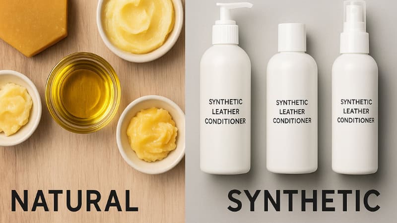 natural vs synthetic leather conditioner