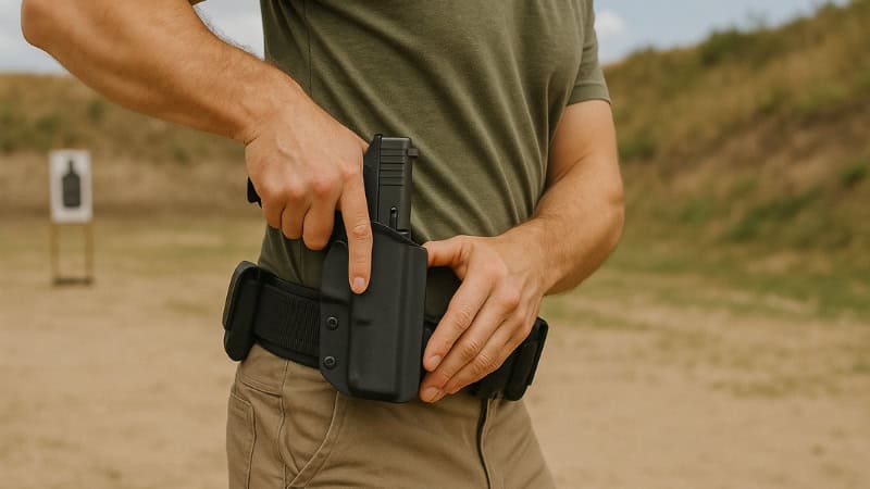 kydex OWB holster on duty belt