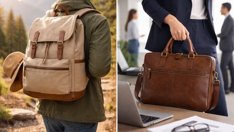 leather and canvas usage compared