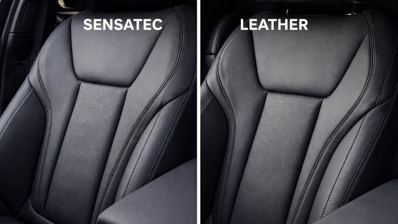 BMW Sensatec vs leather seat comparison