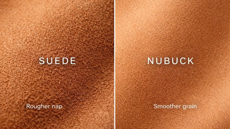 suede vs nubuck leather differences