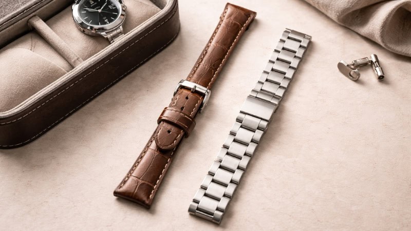 value comparison of leather and metal watch bands