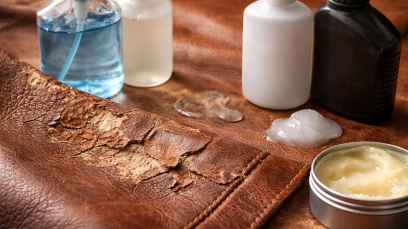 Leather damage caused by harsh chemicals