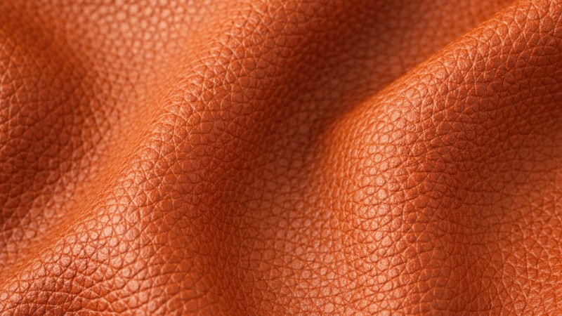 Clemence leather grain close-up texture