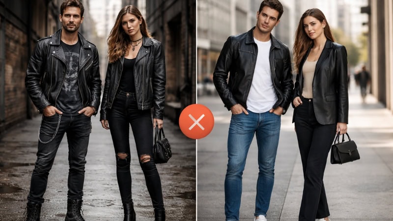 modern leather wardrobe essentials