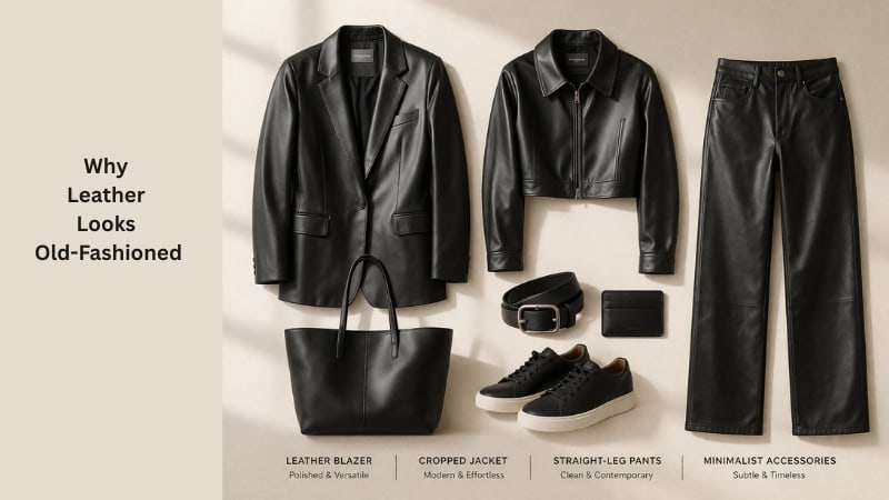 outdated vs modern leather outfit