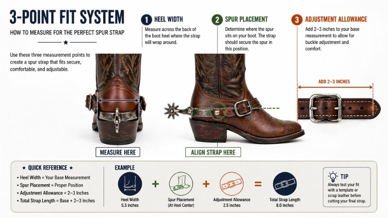 3-Point spur strap Fit System