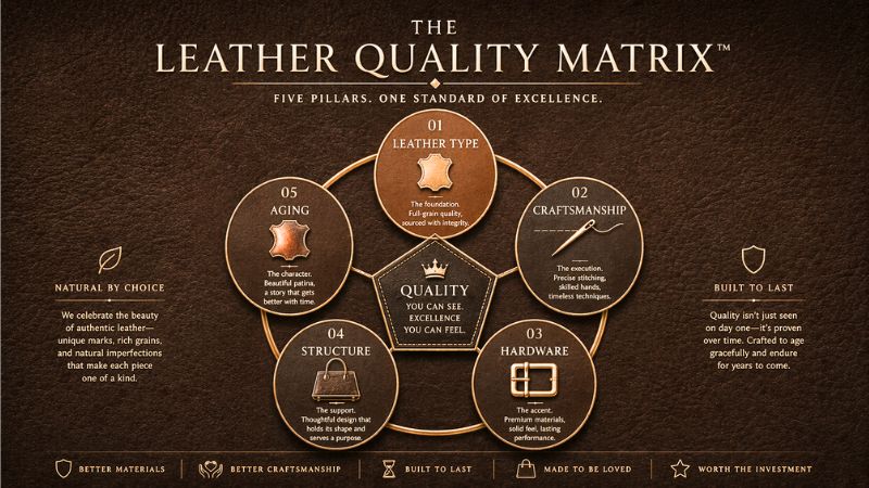 5 Pillars of a High-Quality Leather Bag