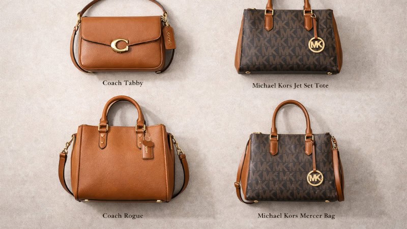 Coach Tabby Rogue vs Michael Kors Jet Set Mercer bag