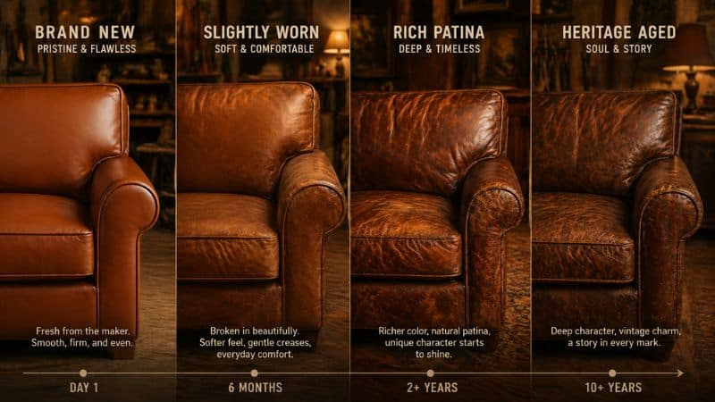 How Leather Ages Over Time
