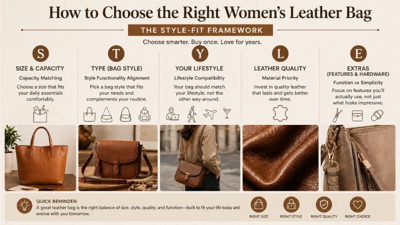 How to Choose the Right Women’s Leather Bag