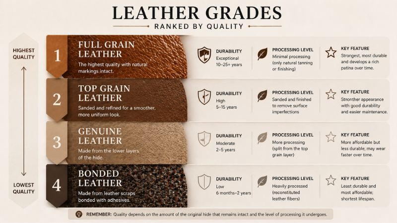 The Truth About Leather Grades: What Brands Don’t Tell You | Leather Advice