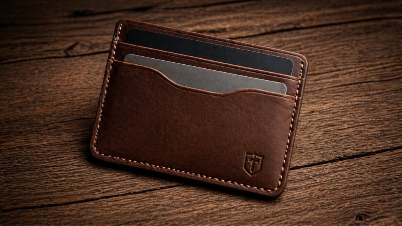 making leather card organizer