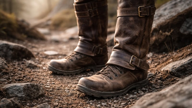 what are leather gaiters