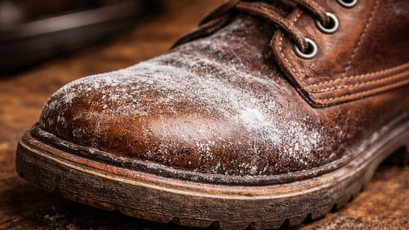 what is salt bloom on leather