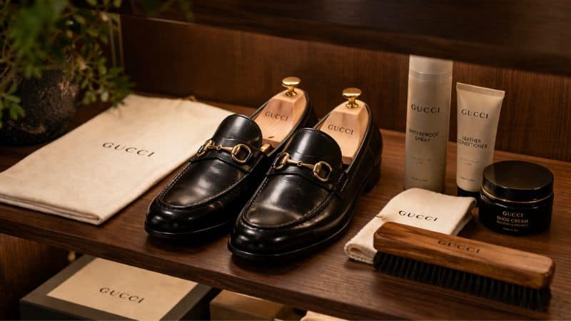 gucci-shoe-care-storage-setup