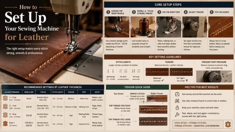 how to set up a sewing machine