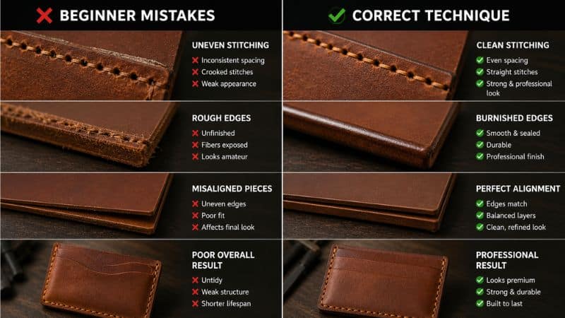 leathercraft-mistakes-vs-correct-technique