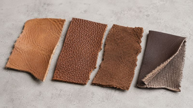 different leather type sraps