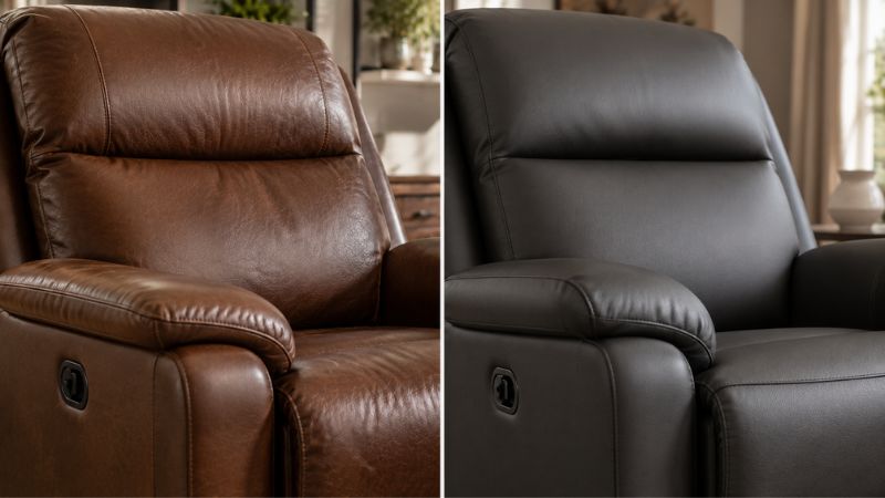 genuine-vs-faux-leather-recliner