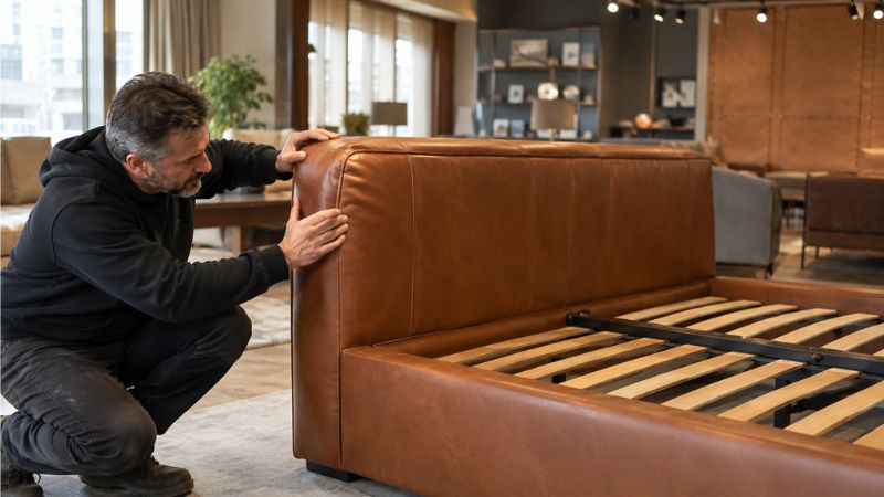 leather bed frame quality checklist