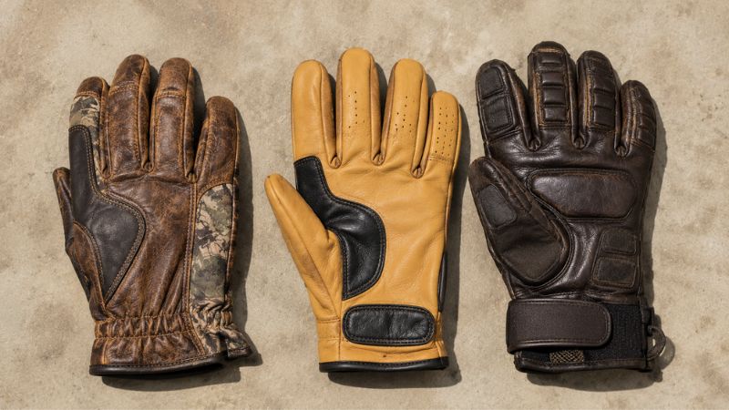 types of leather shooting gloves