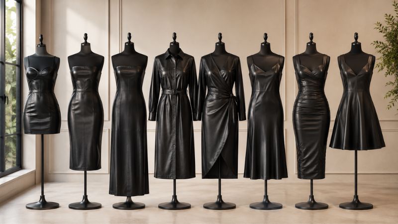 black-leather-dress-types-comparison